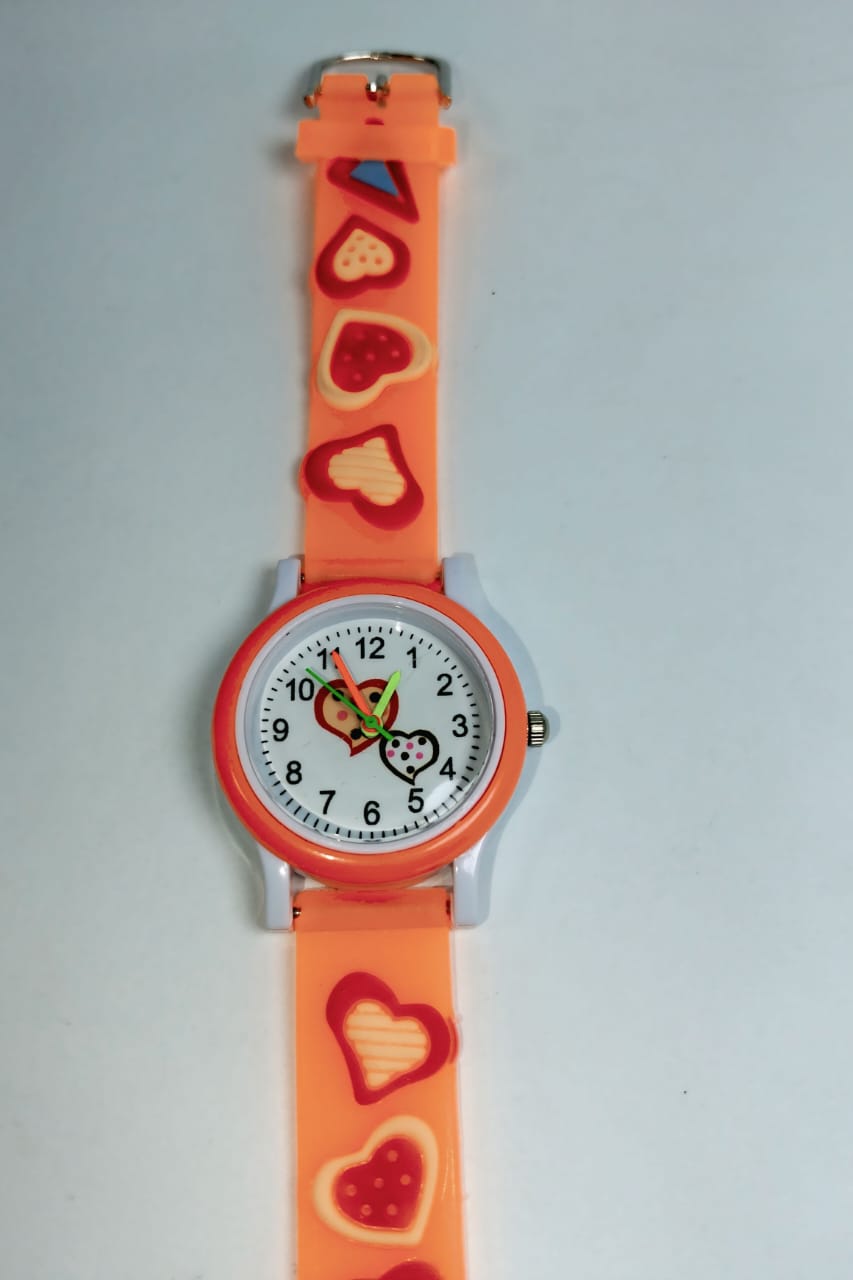 KiddyTime Heart Cartoon Watch – Adorable & Colorful Fun!